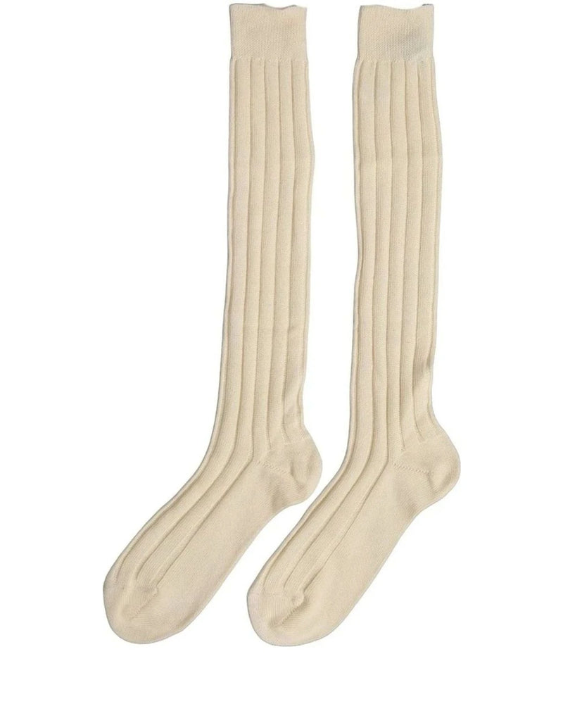 Dolce & Gabbana Knee Sock in beige, Wool — view 2
