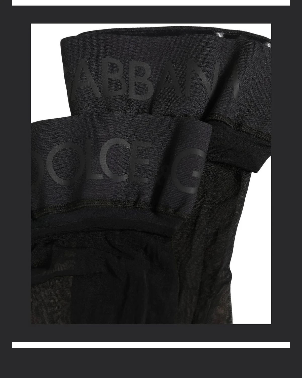 Dolce & Gabbana Accessory Black Knee Sock