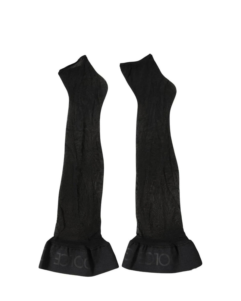 Dolce & Gabbana Knee Sock in black, Nylon — view 3