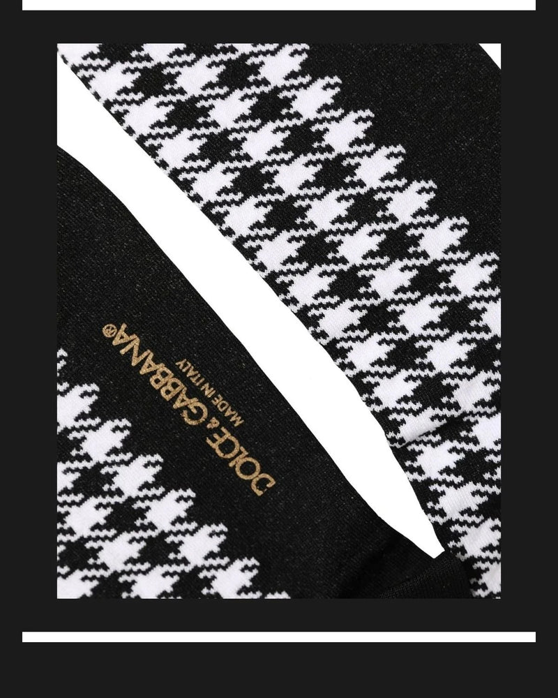 Dolce & Gabbana Crew Sock in black, Cotton