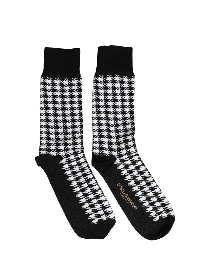 Dolce & Gabbana Crew Sock in black, Cotton — view 3
