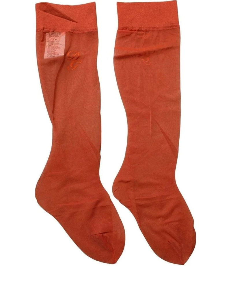Dolce & Gabbana Knee Sock in orange — view 2