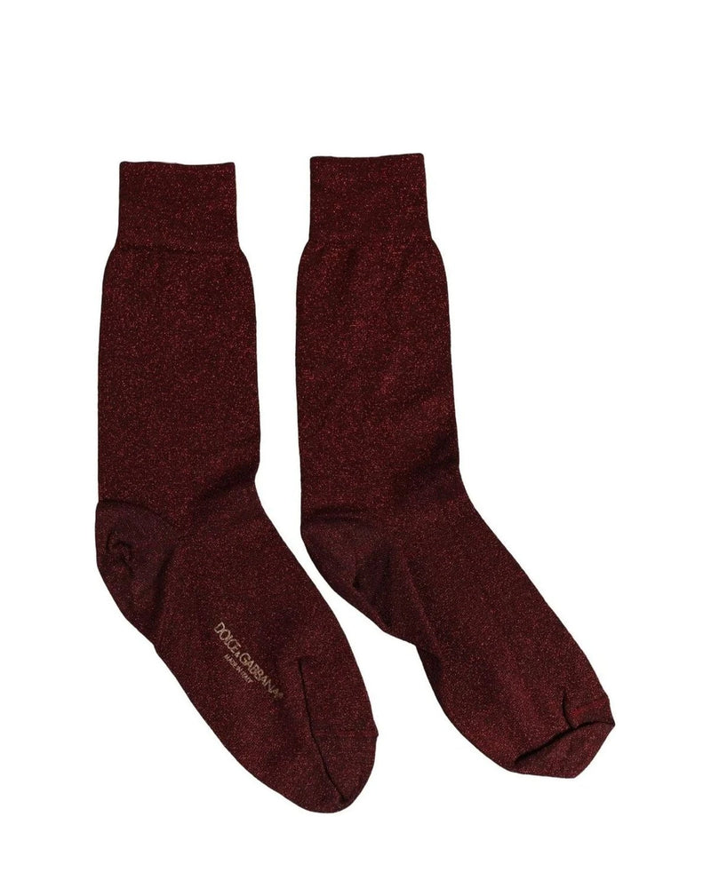 Dolce & Gabbana Dress Sock in red, Viscose — view 3