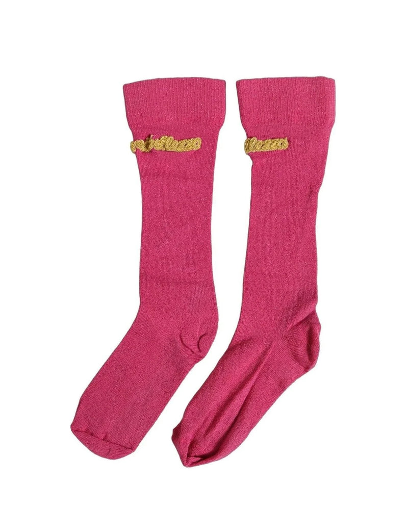 Dolce & Gabbana Crew Sock in pink — view 2