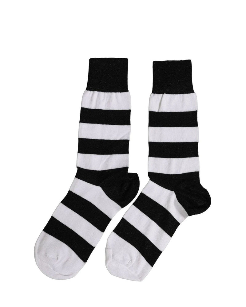 Dolce & Gabbana Crew Sock in black, Viscose — view 2