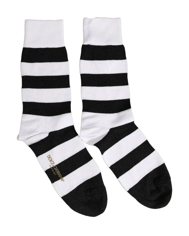 Dolce & Gabbana Crew Sock in black, Viscose — view 2