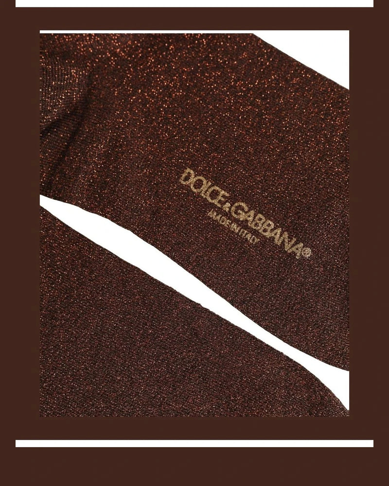 Dolce & Gabbana Dress Sock in brown, Viscose