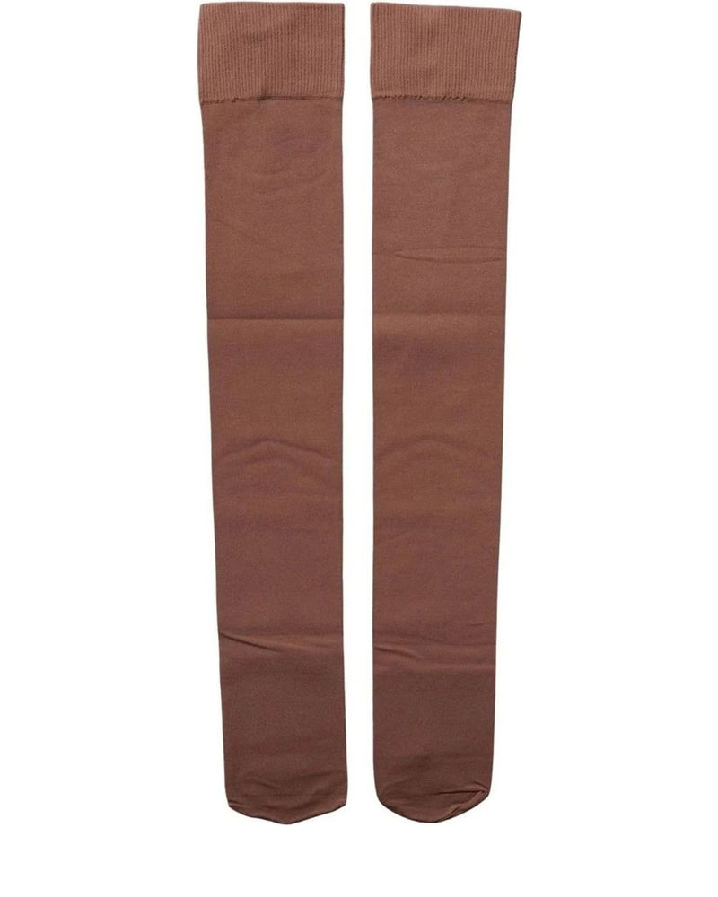 Dolce & Gabbana Hold Up Sock in brown, Nylon — view 2