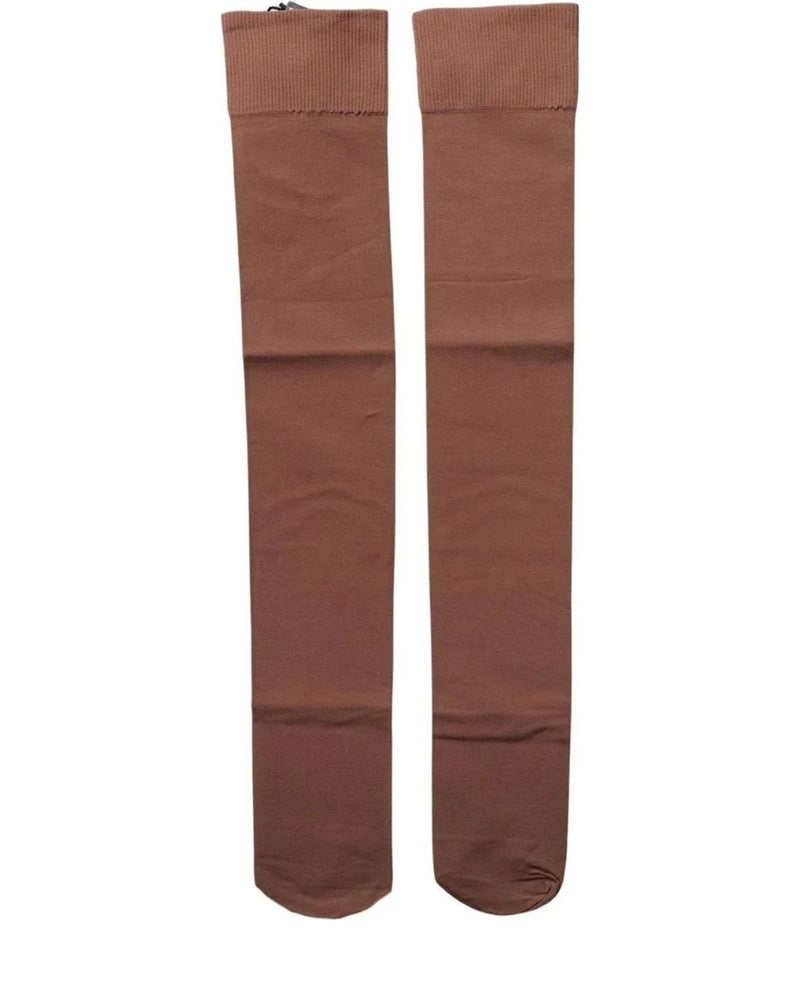 Dolce & Gabbana Hold Up Sock in brown, Nylon — view 4