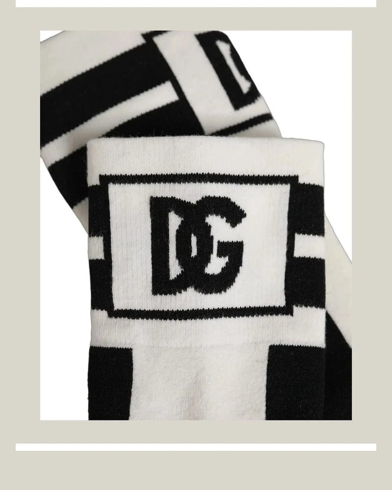 Dolce & Gabbana Knee Sock in white