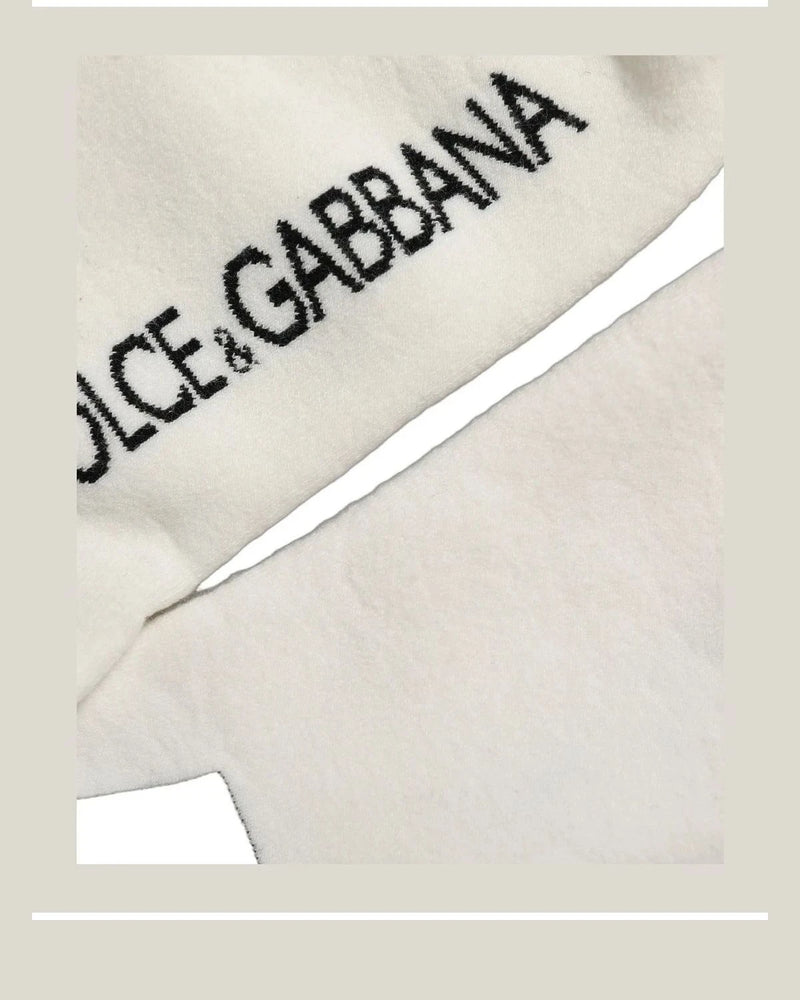 Dolce & Gabbana Knee Sock in white — view 5
