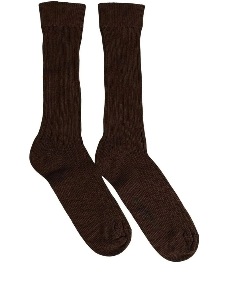 Dolce & Gabbana Knee Sock in brown, Nylon — view 2