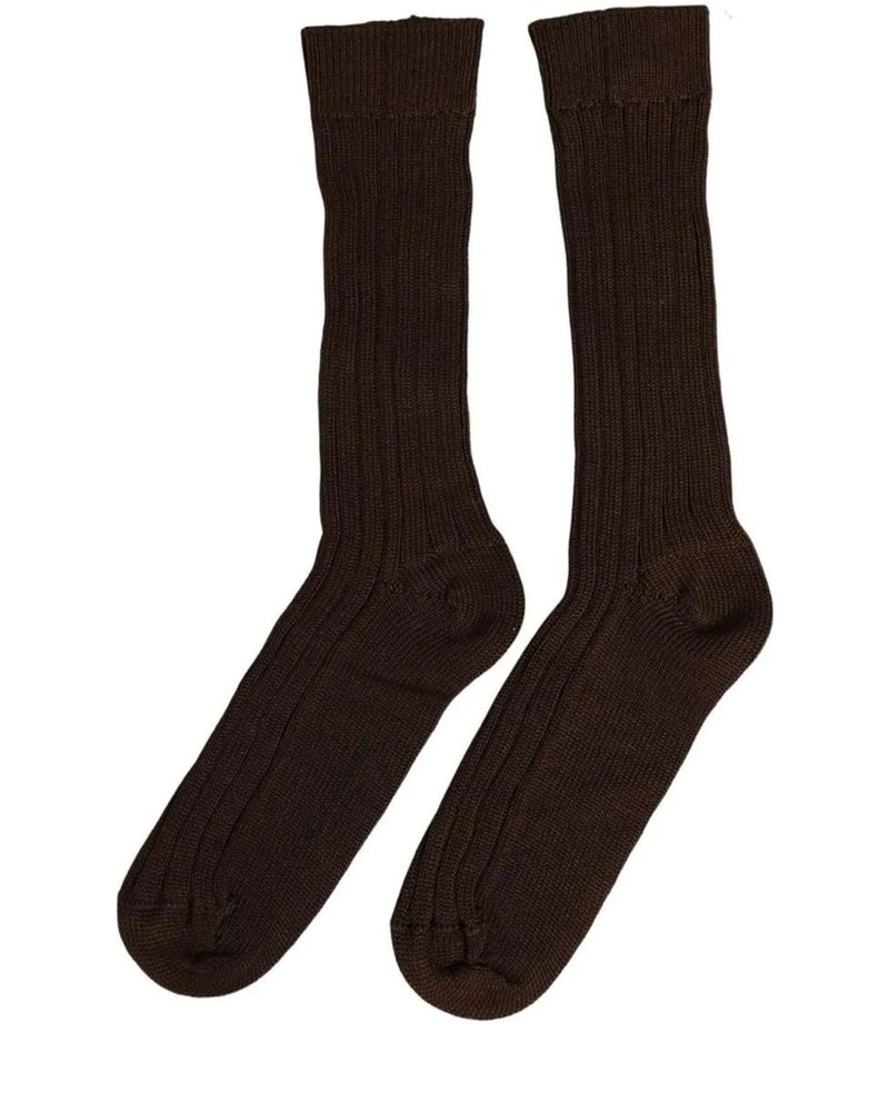 Dolce & Gabbana Knee Sock in brown, Nylon — view 3