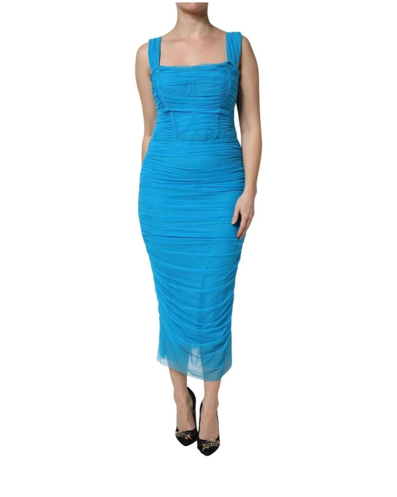 Dolce & Gabbana Dresse in blue, Nylon — view 3