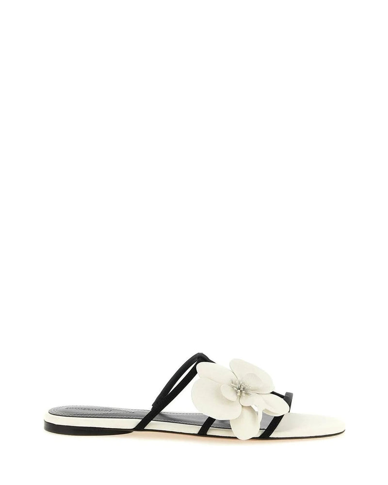 Zimmermann Slides in white, Leather