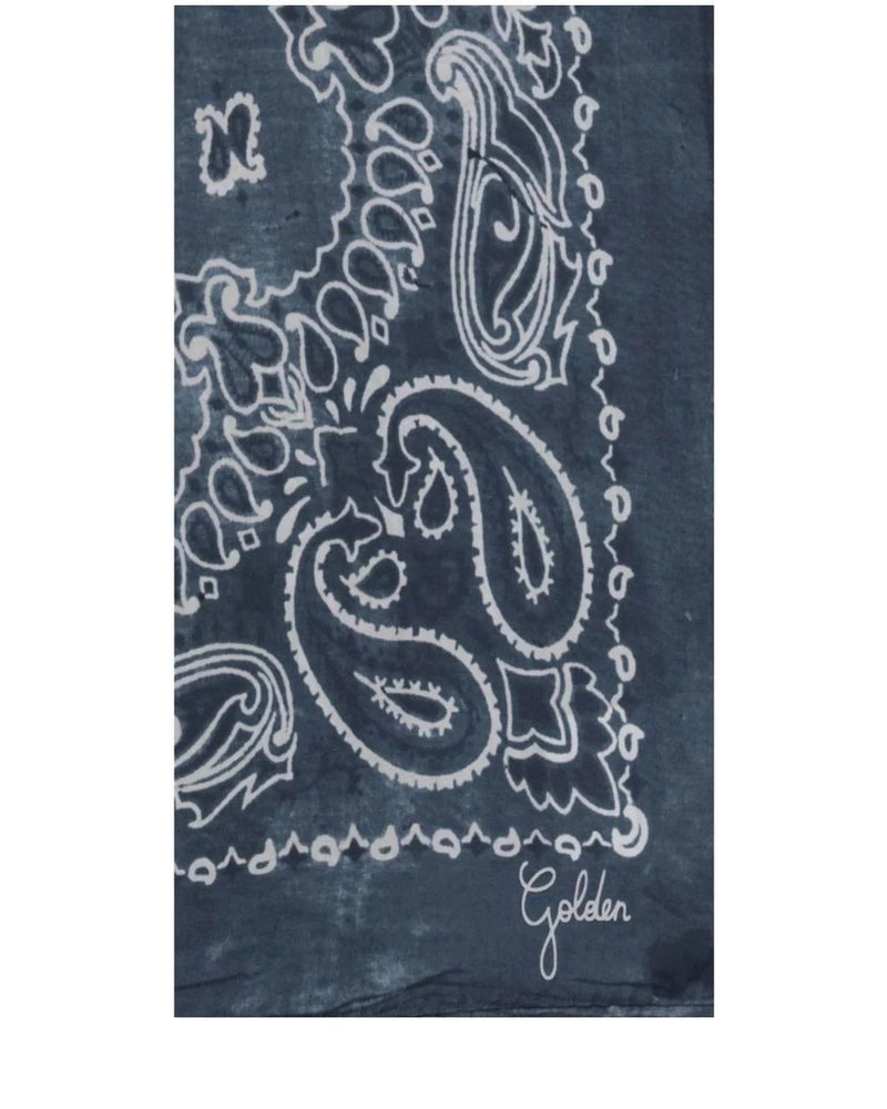Golden Goose Scarves & Shawl in blue, Silk — view 3