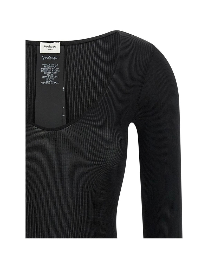 Saint Laurent Blouse in black, Silk — view 3