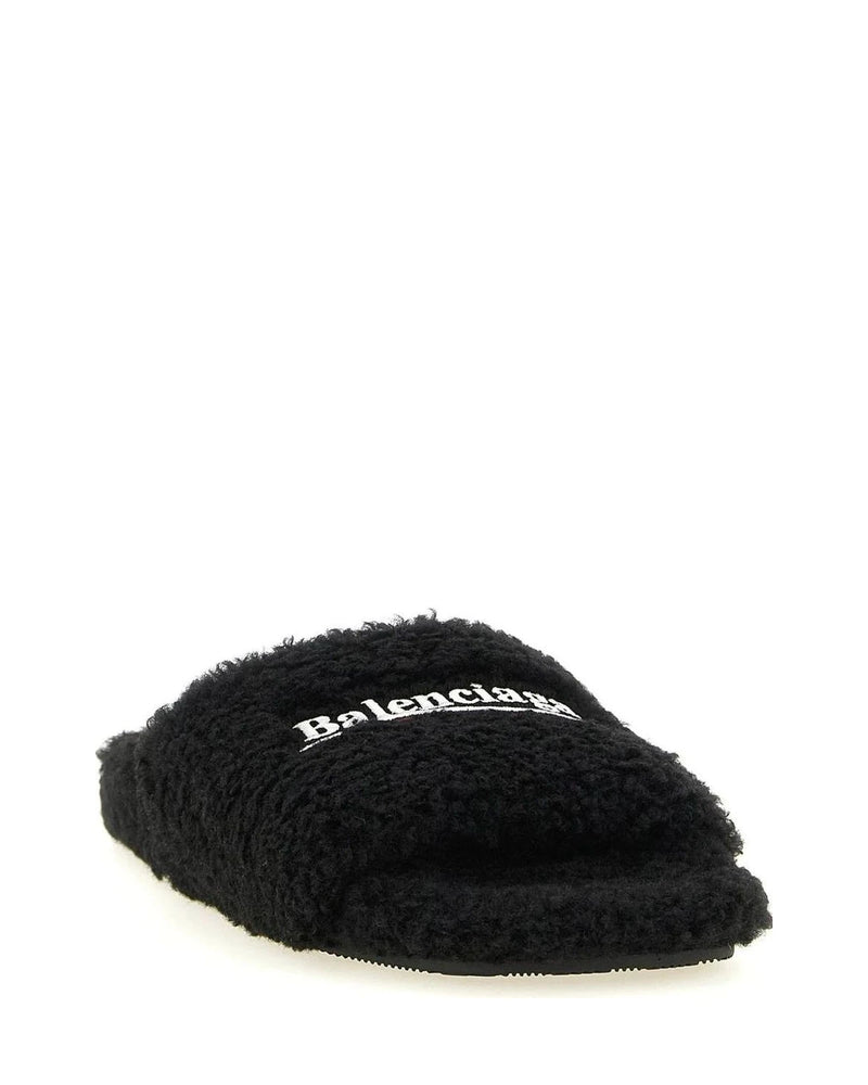 Balenciaga Slides in black, Polyester — view 2