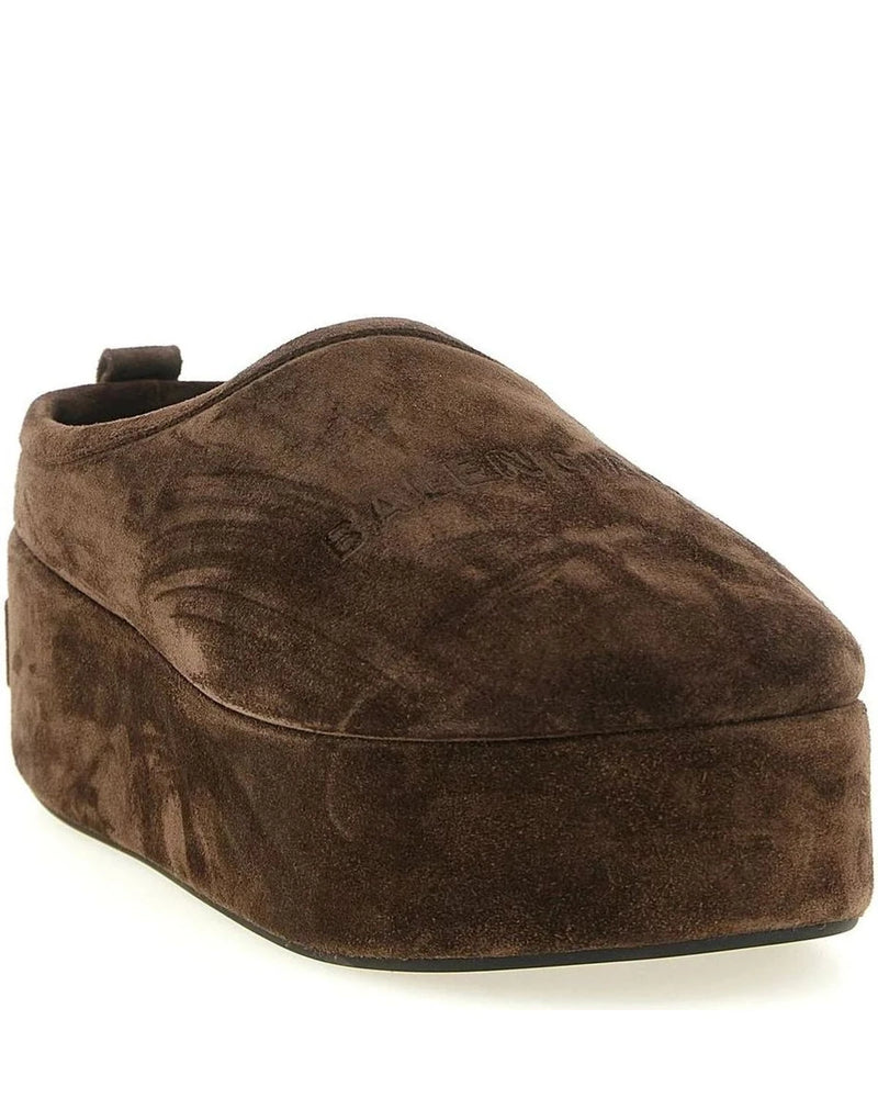 Balenciaga Mules in brown, Calfskin Leather — view 2
