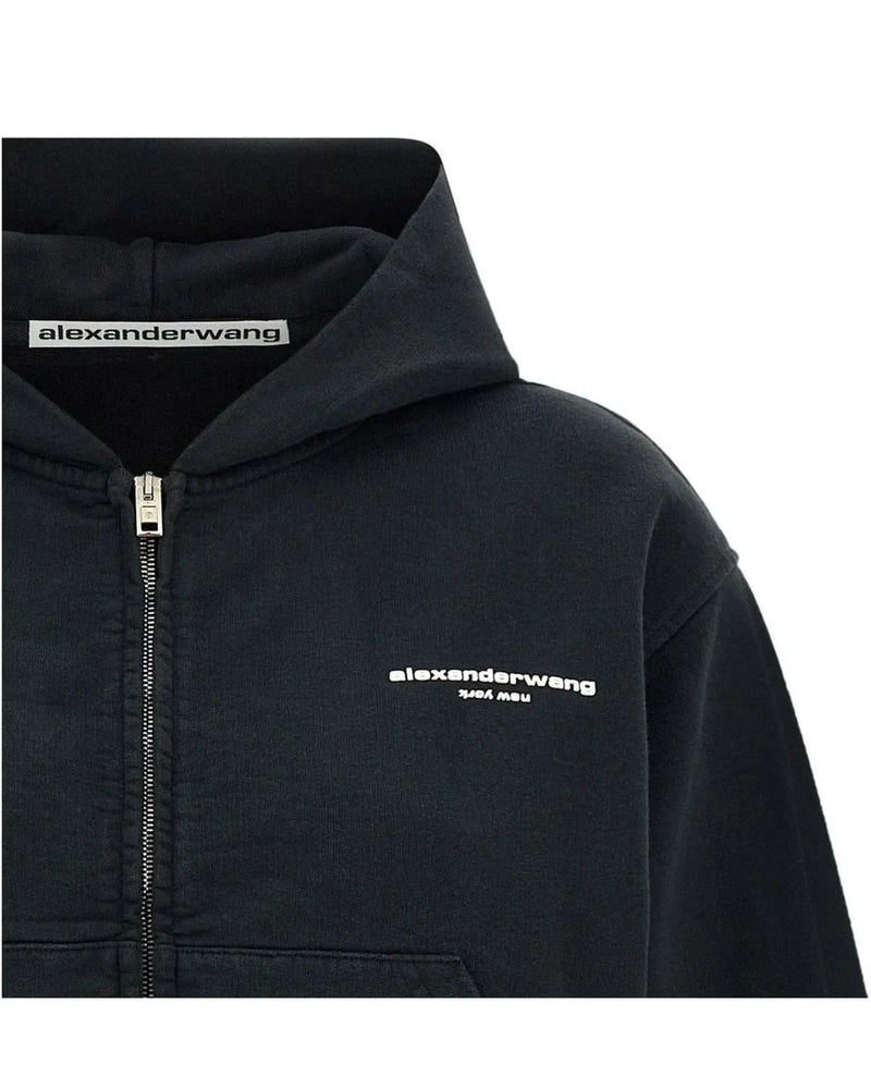 Alexander Wang Hoodie in black, Cotton — view 3
