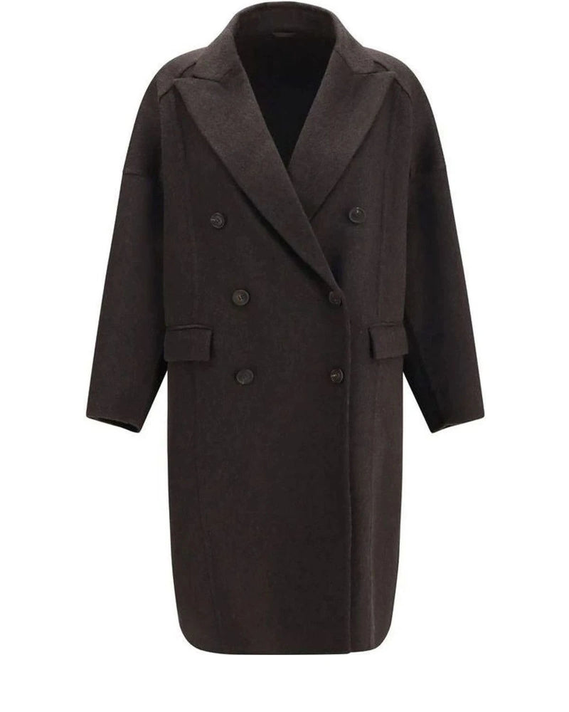 Brunello Cucinelli Overcoat in brown, Kashmir