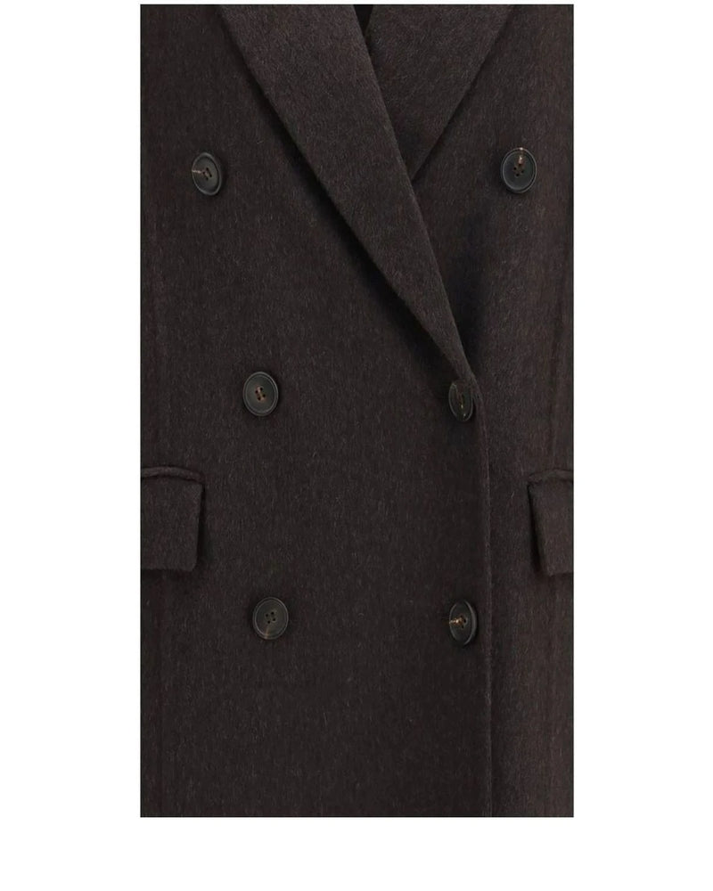 Brunello Cucinelli Overcoat in brown, Kashmir — view 3