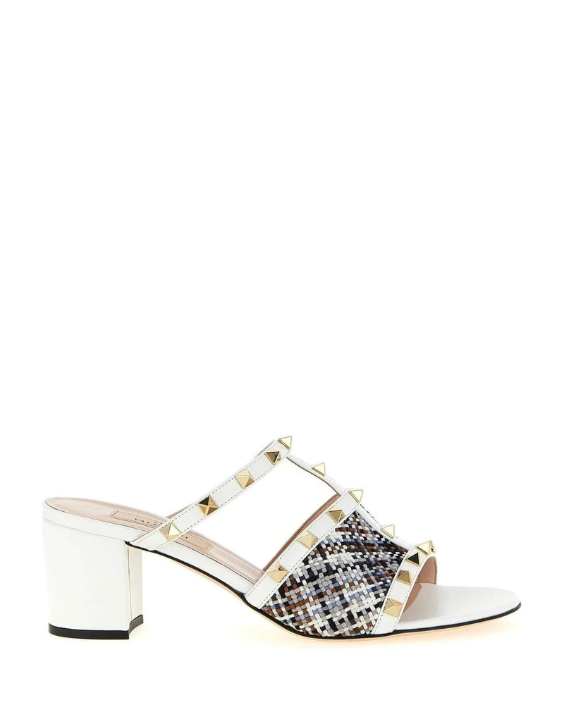 Valentino Garavani Sandals in white, Polyester
