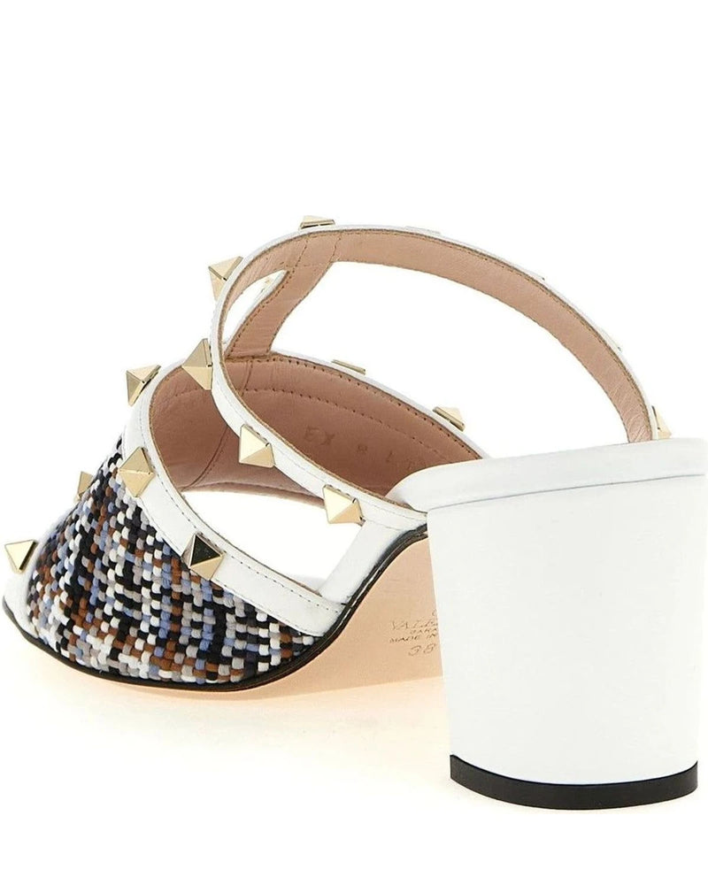 Valentino Garavani Sandals in white, Polyester — view 3