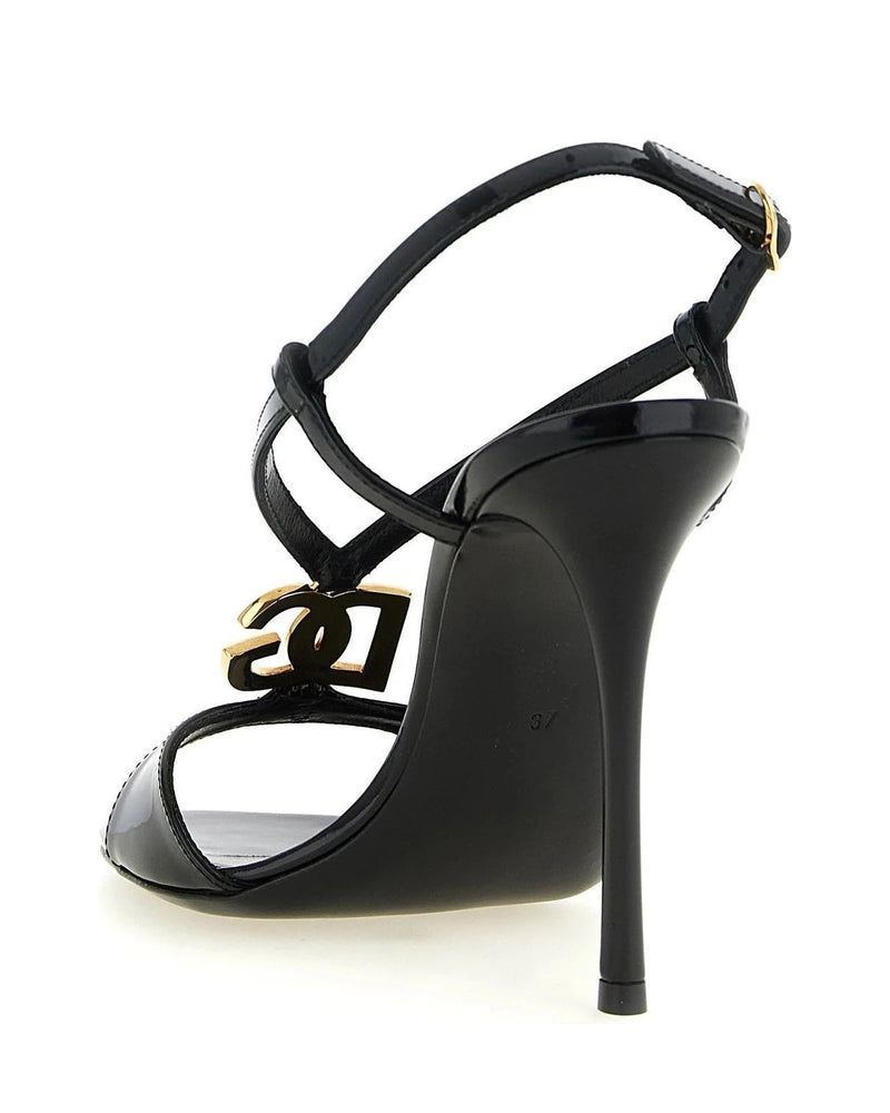 Dolce & Gabbana Sandals in black, Calfskin Leather — view 3