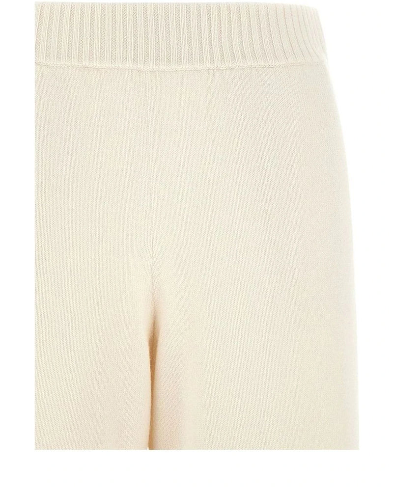 Brunello Cucinelli Palazzo Pant in white, Cashmere — view 3