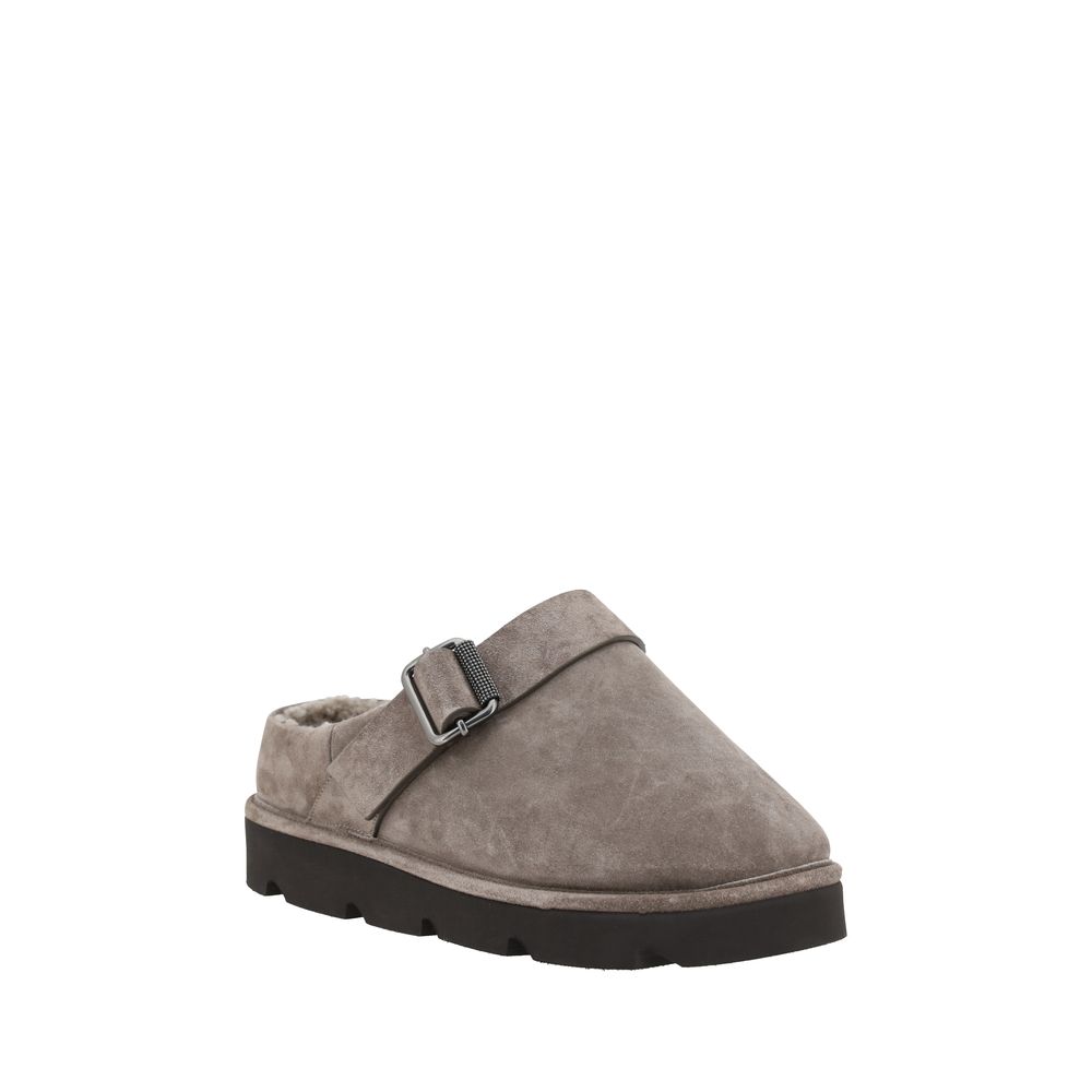 حذاء فرو من Brunello Cucinelli