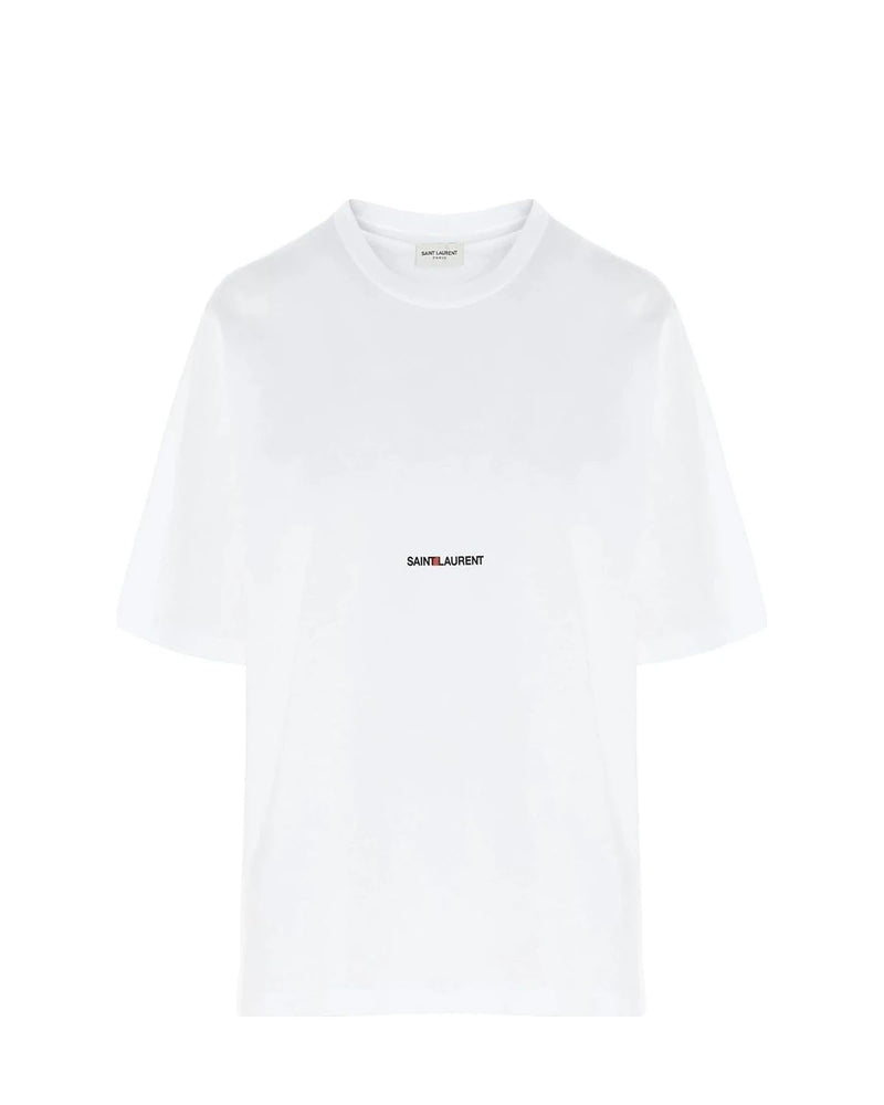 Saint Laurent T-Shirt in white, Cotton