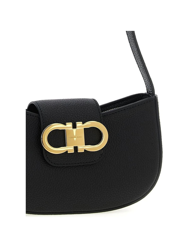 Ferragamo Shoulder Bag in black, Calfskin Leather — view 3