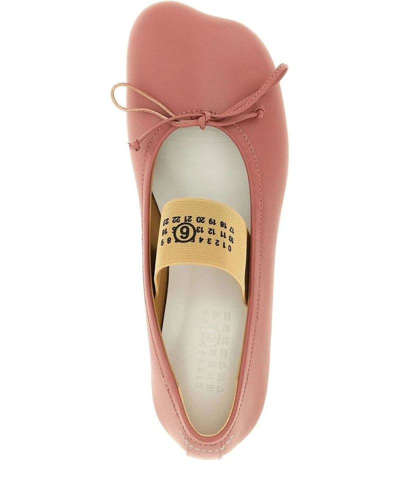 MM6 Maison Margiela Ballet Flats in pink, Sheepskin Leather — view 4