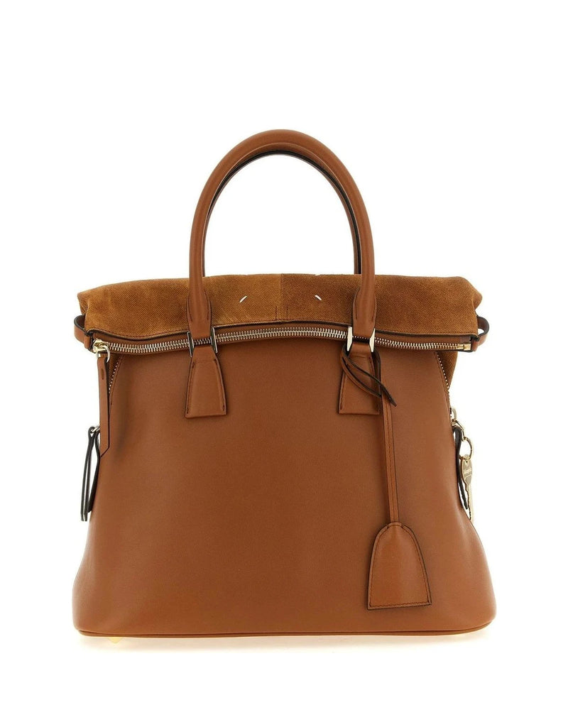 Maison Margiela Satchel Bag in brown, Calfskin Leather