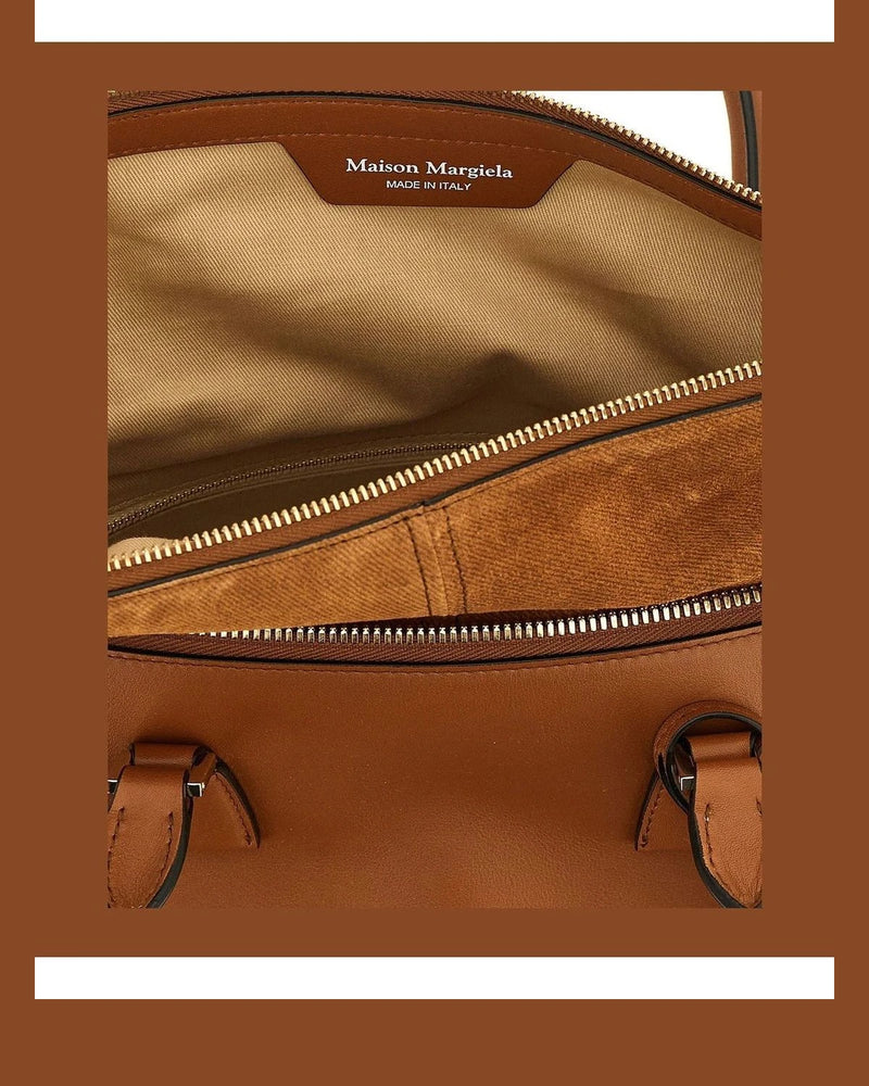 Maison Margiela Satchel Bag in brown, Calfskin Leather — view 4