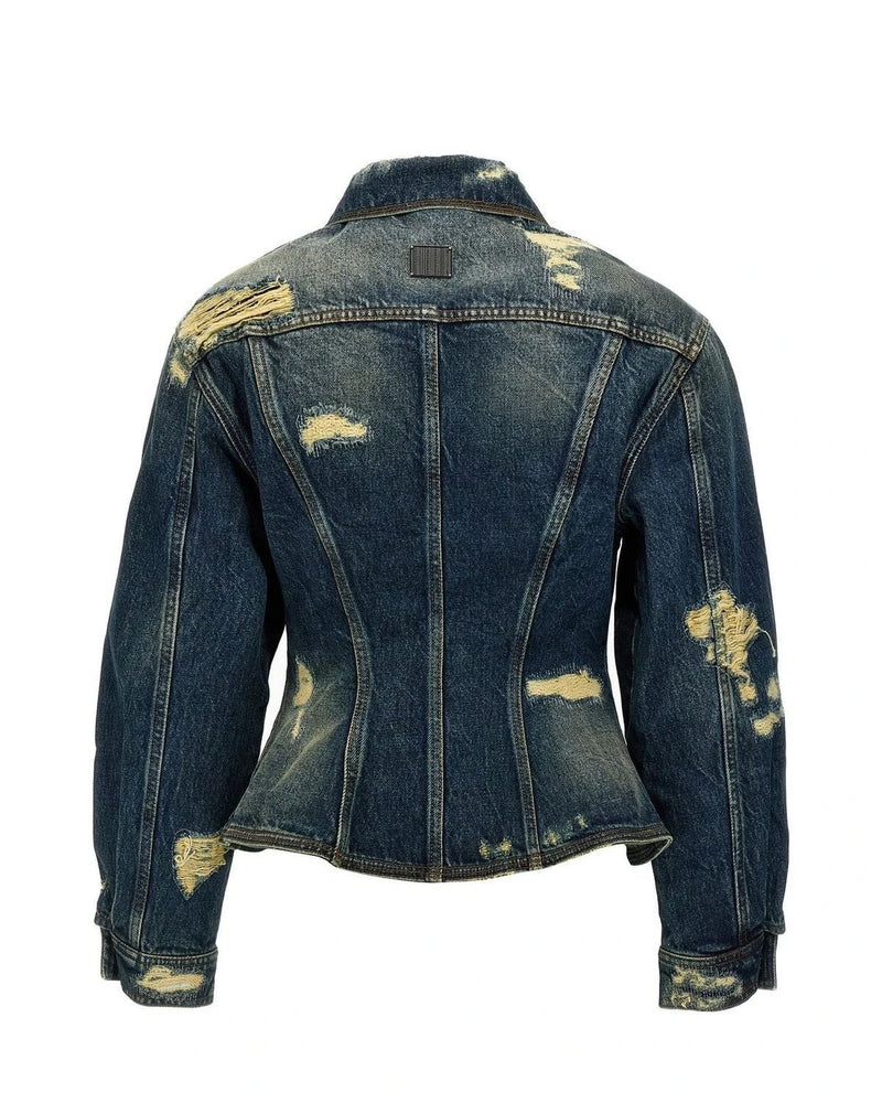 Marc Jacobs Trucker Jacket in blue, Cotton — view 2