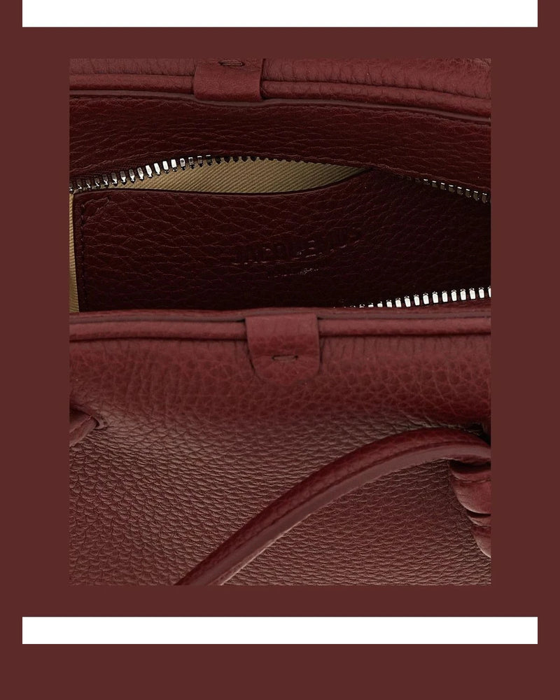 Jacquemus Satchel Bag in red, Calfskin Leather — view 4