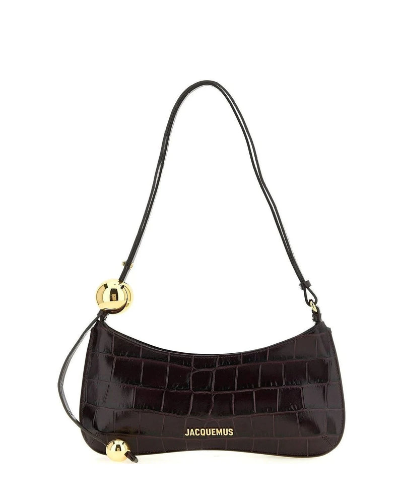 Jacquemus Shoulder Bag in red, Calfskin Leather