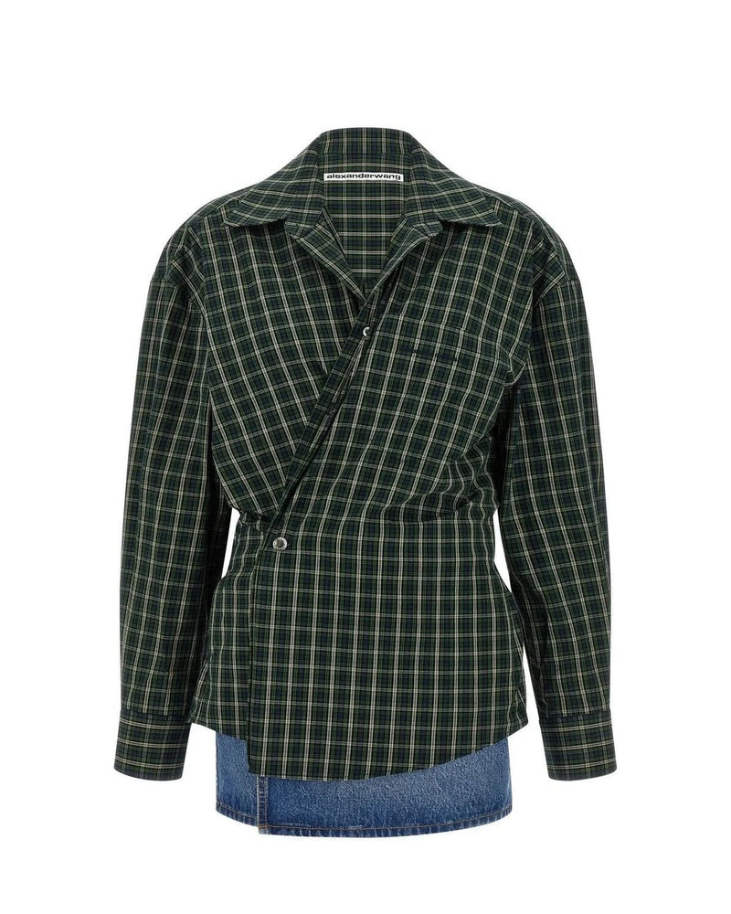 Alexander Wang Dresse in green, Cotton