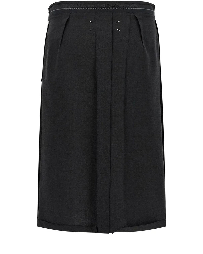 Maison Margiela Skirt in black, Virgin Wool — view 2