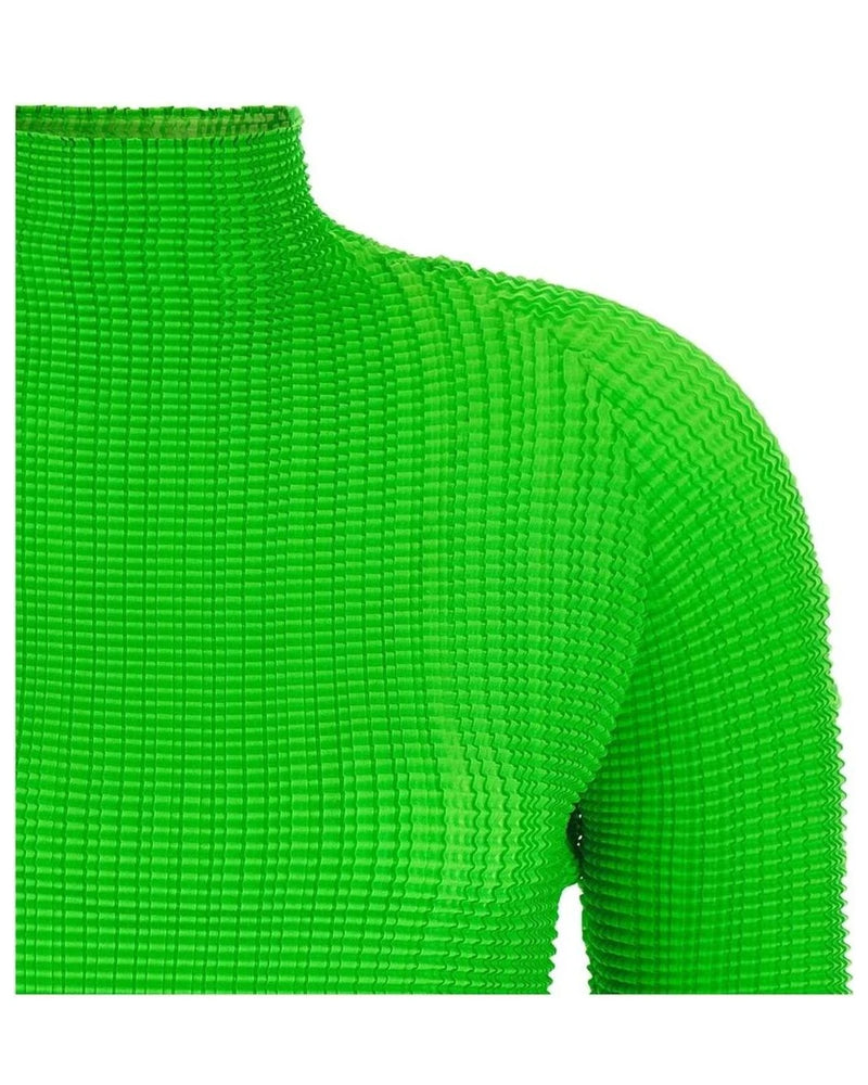 Issey Miyake Blouse in green, Polyester — view 3