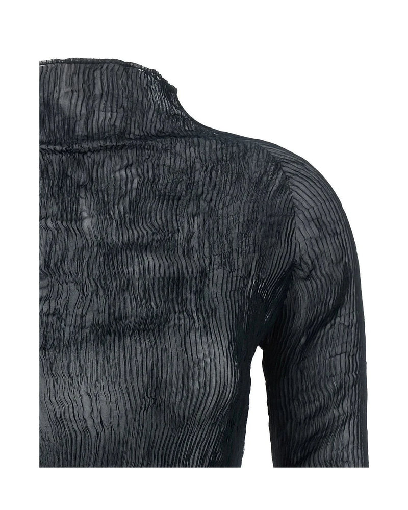 Issey Miyake Cardigan in black, Polyester — view 3