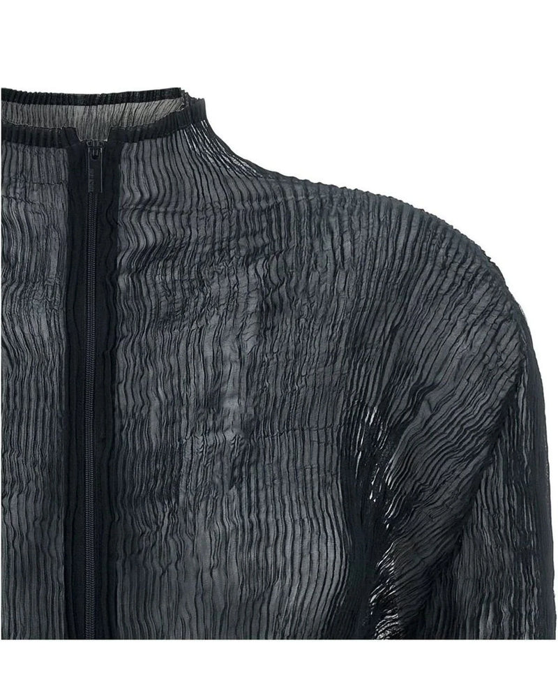 Issey Miyake Cardigan in black, Polyester — view 3