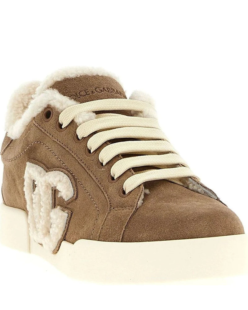 Dolce & Gabbana Sneakers in brown, Sheepskin — view 2