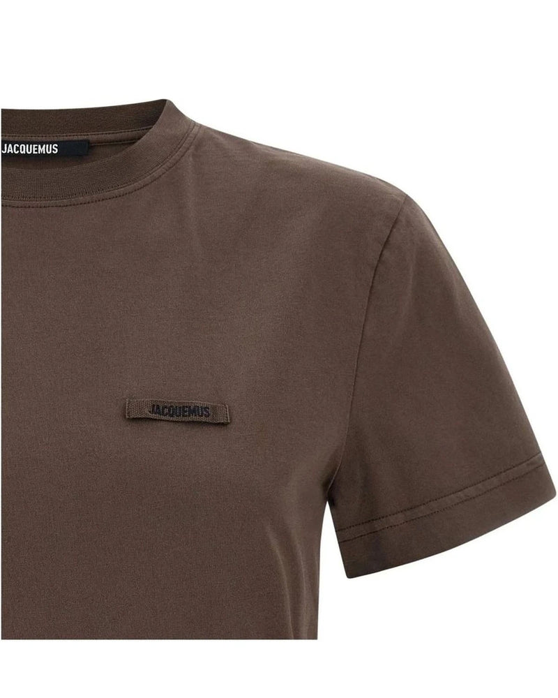 Jacquemus T-Shirt in brown, Cotton — view 3