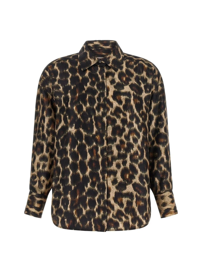 Alberto Biani Dress Shirt in brown, Silk