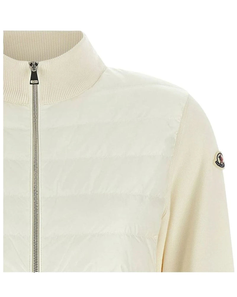 Moncler Cardigan in white, Polyamide — view 3