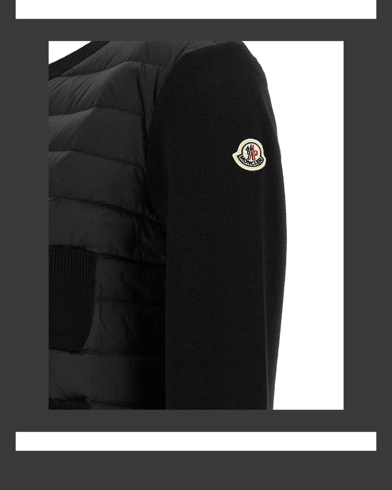 Moncler Cardigan in black, Polyamide — view 4