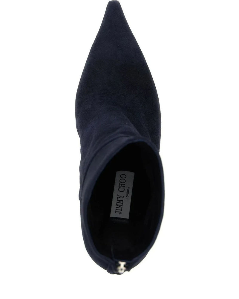 Jimmy Choo Ankle Boots in blue, Leather — view 4